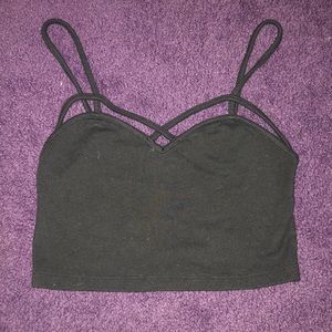 Black crop top